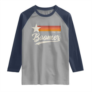 Boomers Generation Raglan Shirt Vintage Retro Gift TS10 Sport Gray Navy Print Your Wear