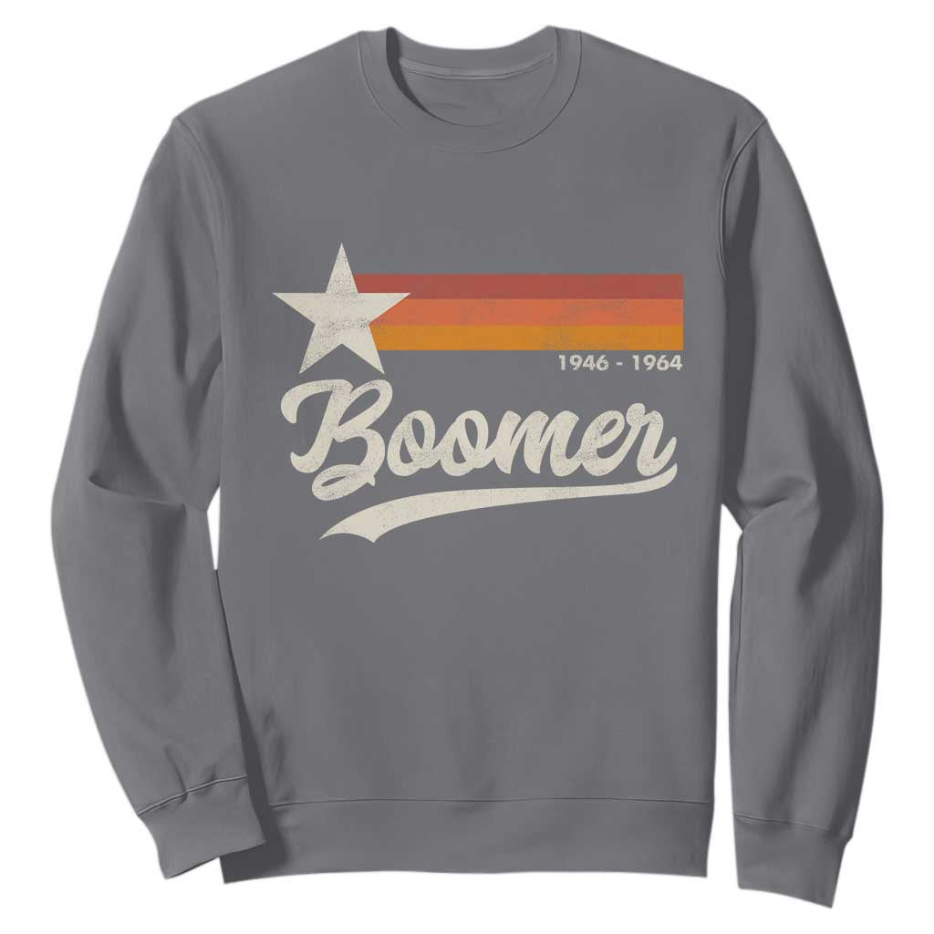Boomers Generation Sweatshirt Vintage Retro Gift TS10 Charcoal Print Your Wear