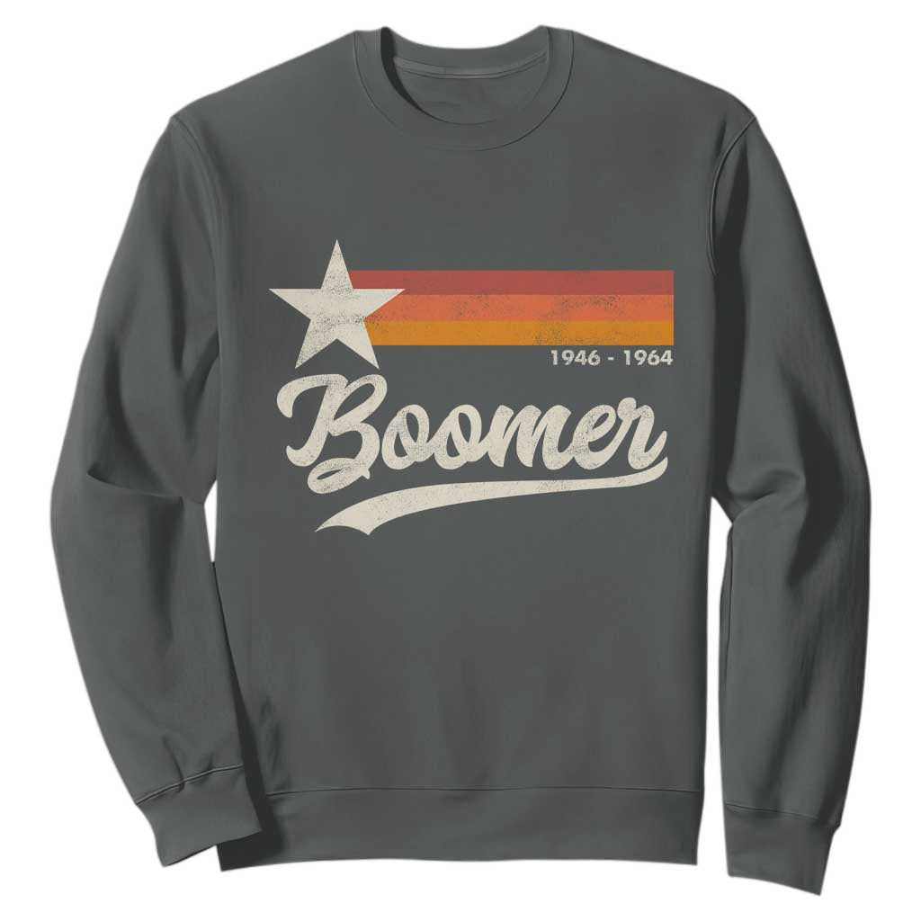 Boomers Generation Sweatshirt Vintage Retro Gift TS10 Dark Heather Print Your Wear