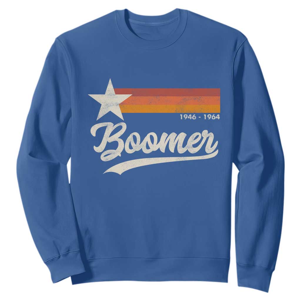 Boomers Generation Sweatshirt Vintage Retro Gift TS10 Royal Blue Print Your Wear