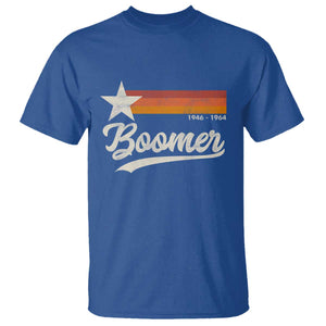Boomers Generation T Shirt Vintage Retro Gift TS10 Royal Blue Print Your Wear