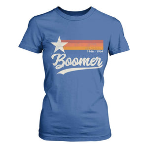Boomers Generation T Shirt For Women Vintage Retro Gift TS10 Royal Blue Print Your Wear