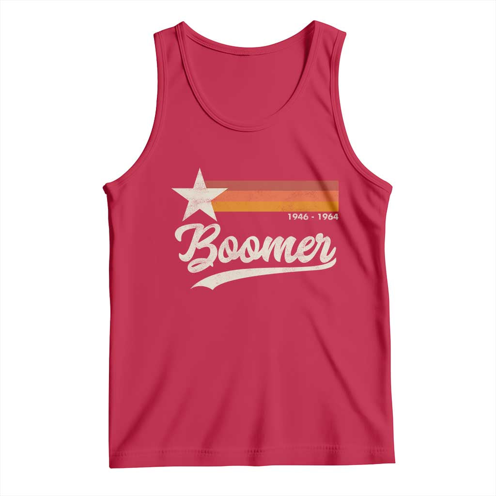 Boomers Generation Tank Top Vintage Retro Gift TS10 Red Print Your Wear
