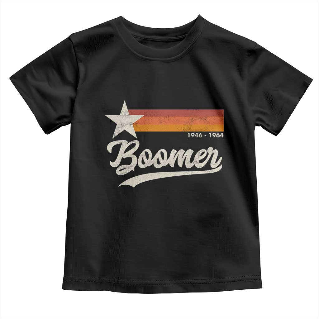 Boomers Generation Toddler T Shirt Vintage Retro Gift TS10 Black Print Your Wear