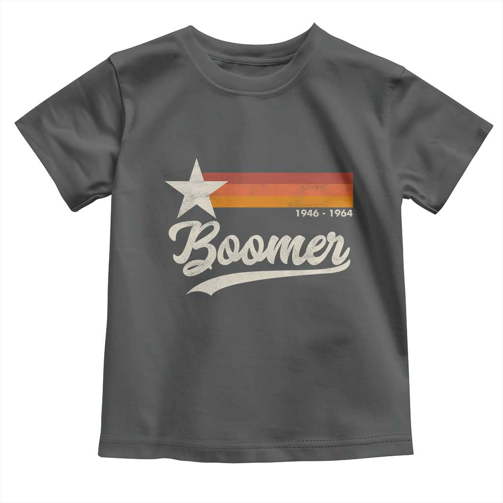 Boomers Generation Toddler T Shirt Vintage Retro Gift TS10 Dark Heather Print Your Wear