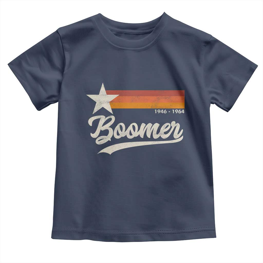 Boomers Generation Toddler T Shirt Vintage Retro Gift TS10 Navy Print Your Wear