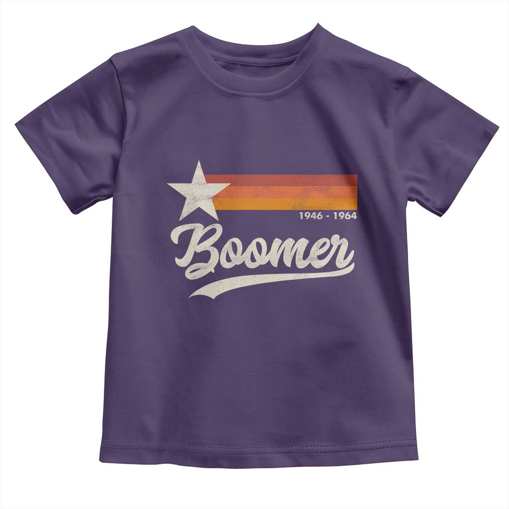 Boomers Generation Toddler T Shirt Vintage Retro Gift TS10 Purple Print Your Wear