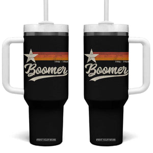 Boomers Generation Tumbler With Handle Vintage Retro Gift TS10 One Size: 40 oz Black Print Your Wear