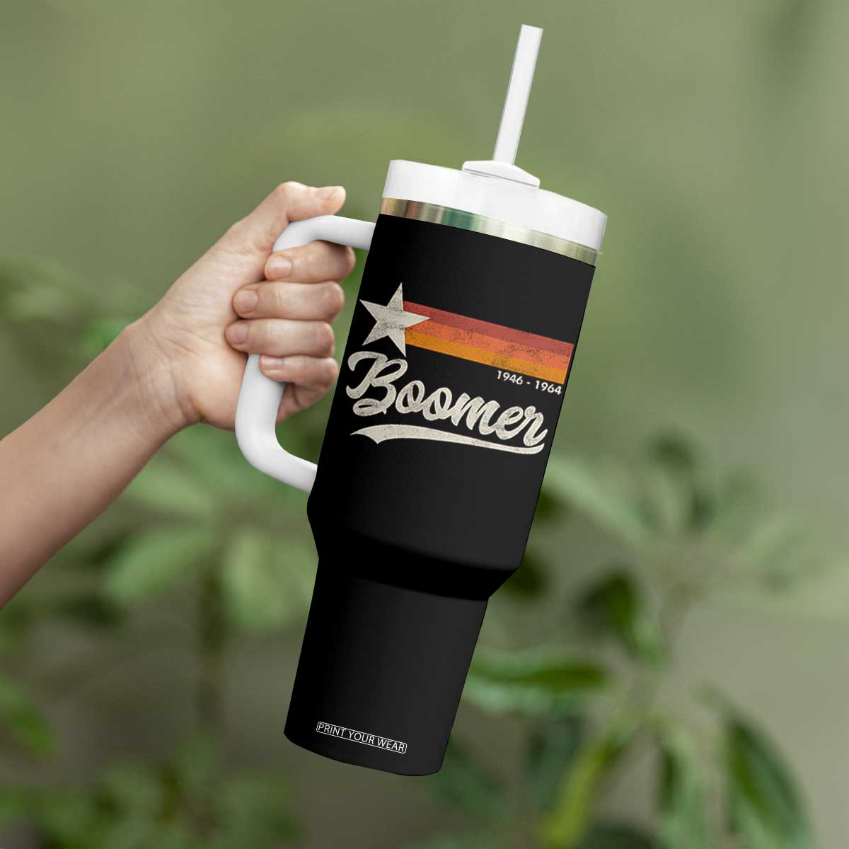 Boomers Generation Tumbler With Handle Vintage Retro Gift TS10 Print Your Wear