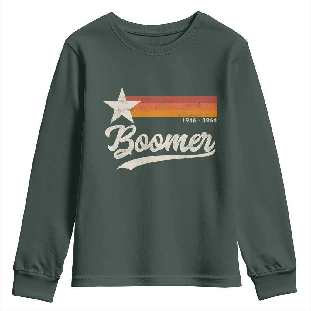 Boomers Generation Youth Sweatshirt Vintage Retro Gift TS10 Dark Forest Green Print Your Wear