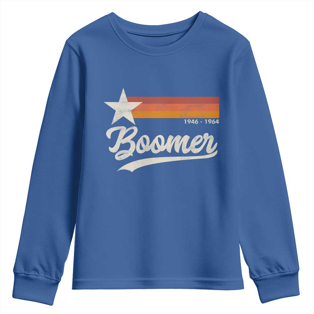Boomers Generation Youth Sweatshirt Vintage Retro Gift TS10 Royal Blue Print Your Wear