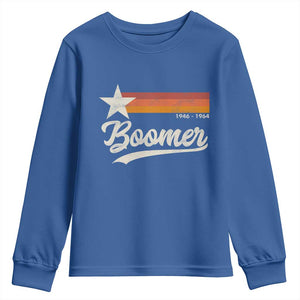 Boomers Generation Youth Sweatshirt Vintage Retro Gift TS10 Royal Blue Print Your Wear