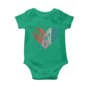 Boomers Generation Baby Onesie Vintage 40s 50s 60s Hippe Peace Love Hippy TS10 Irish Green Print Your Wear