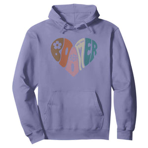 Boomers Generation Hoodie Vintage 40s 50s 60s Hippe Peace Love Hippy TS10 Violet Print Your Wear