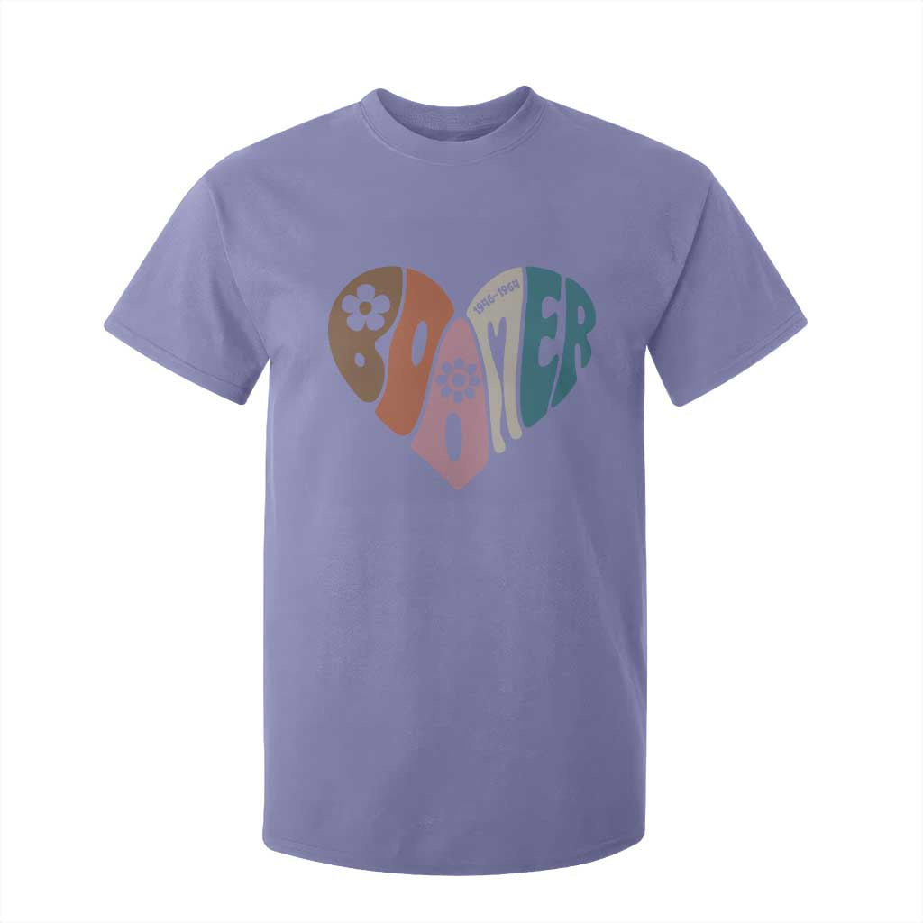Boomers Generation T Shirt For Kid Vintage 40s 50s 60s Hippe Peace Love Hippy TS10 Violet Print Your Wear
