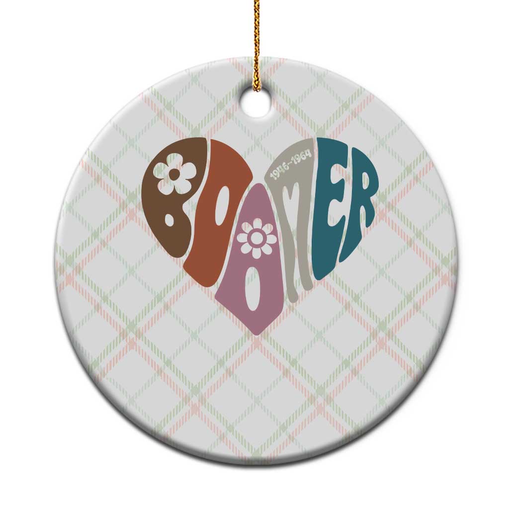 Boomers Generation Ceramic Ornament Vintage 40s 50s 60s Hippe Peace Love Hippy TS10 1pc Christmas Plaid Print Your Wear