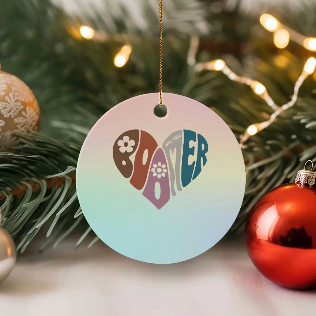 Boomers Generation Ceramic Ornament Vintage 40s 50s 60s Hippe Peace Love Hippy TS10 1pc Pastel Print Your Wear