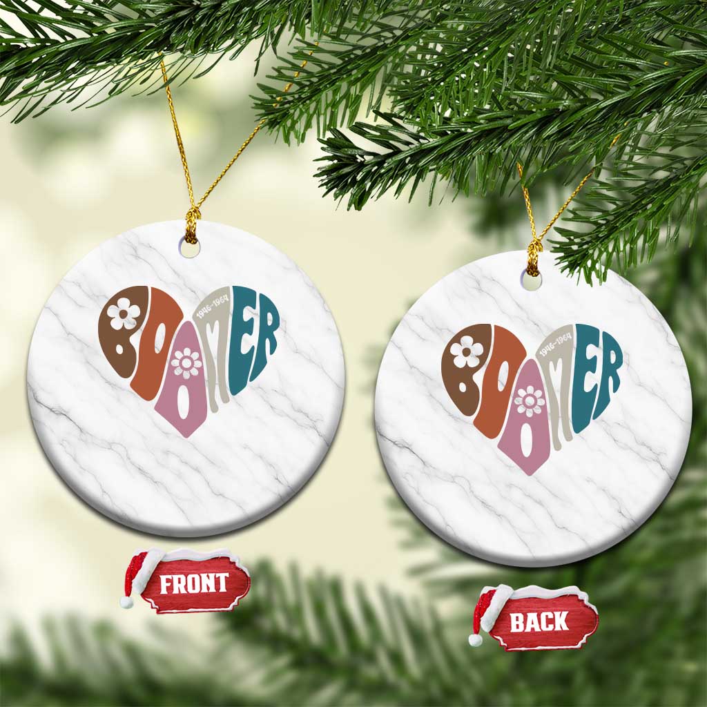 Boomers Generation Ceramic Ornament Vintage 40s 50s 60s Hippe Peace Love Hippy TS10 1pc White Marble Print Your Wear