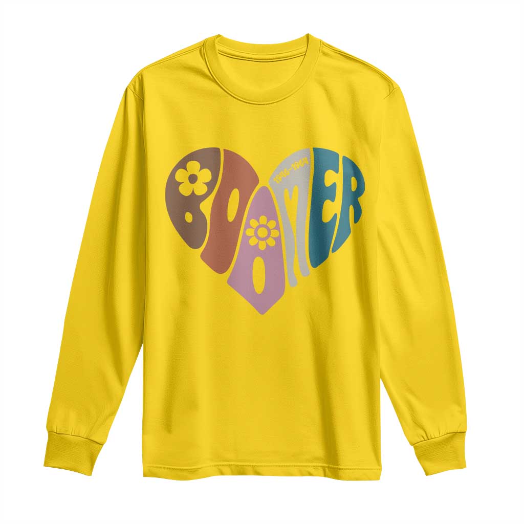 Boomers Generation Long Sleeve Shirt Vintage 40s 50s 60s Hippe Peace Love Hippy TS10 Daisy Print Your Wear