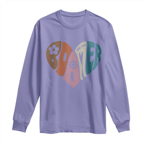 Boomers Generation Long Sleeve Shirt Vintage 40s 50s 60s Hippe Peace Love Hippy TS10 Violet Print Your Wear