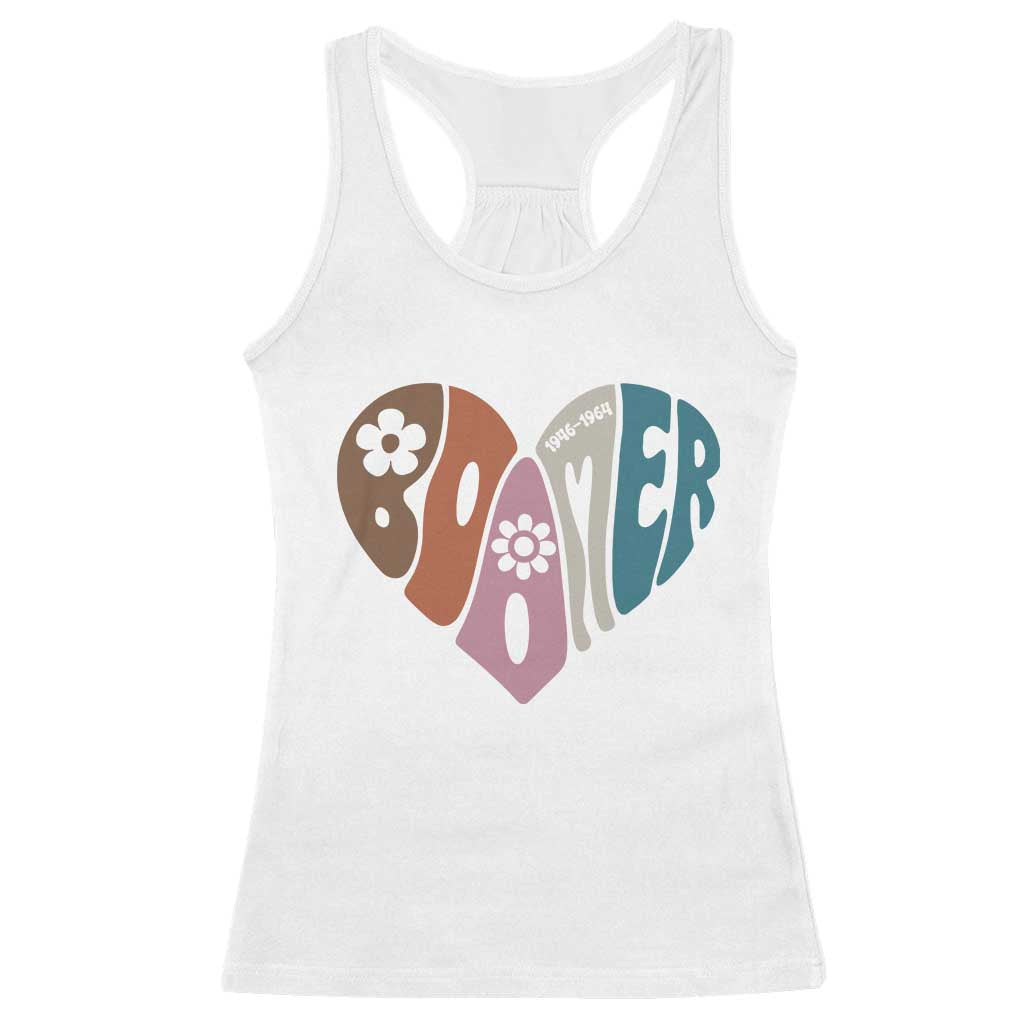 Boomers Generation Racerback Tank Top Vintage 40s 50s 60s Hippe Peace Love Hippy - Print Your Wear