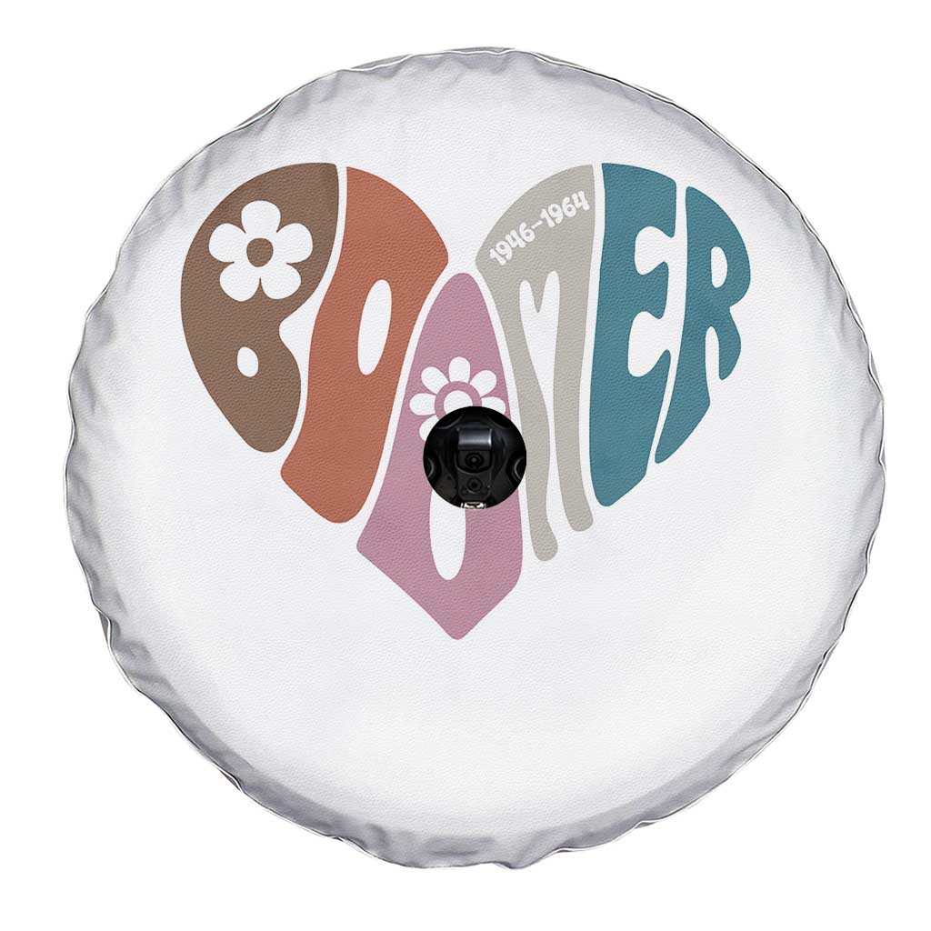 Boomers Generation Spare Tire Cover Vintage 40s 50s 60s Hippe Peace Love Hippy TS10 Print Your Wear