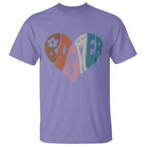 Boomers Generation T Shirt Vintage 40s 50s 60s Hippe Peace Love Hippy TS10 Violet Print Your Wear