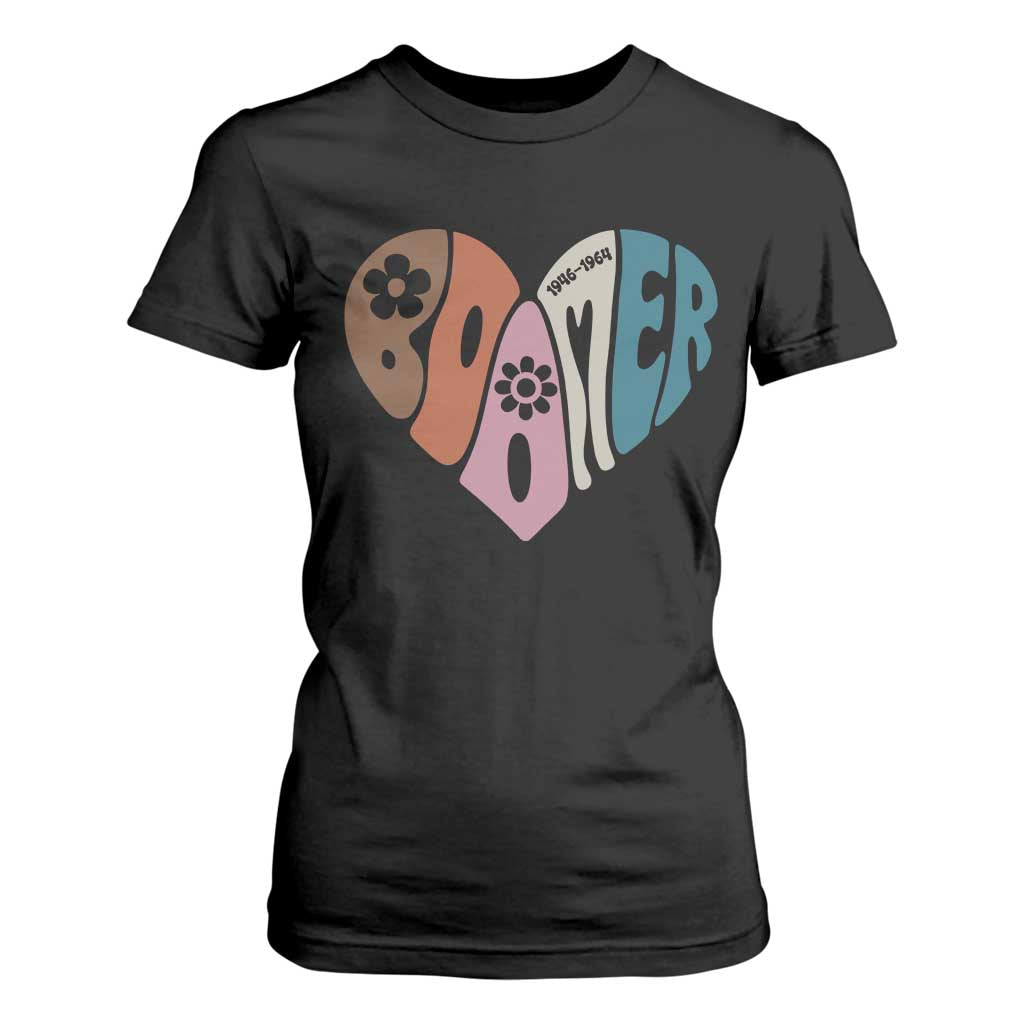 Boomers Generation T Shirt For Women Vintage 40s 50s 60s Hippe Peace Love Hippy TS10 Black Print Your Wear