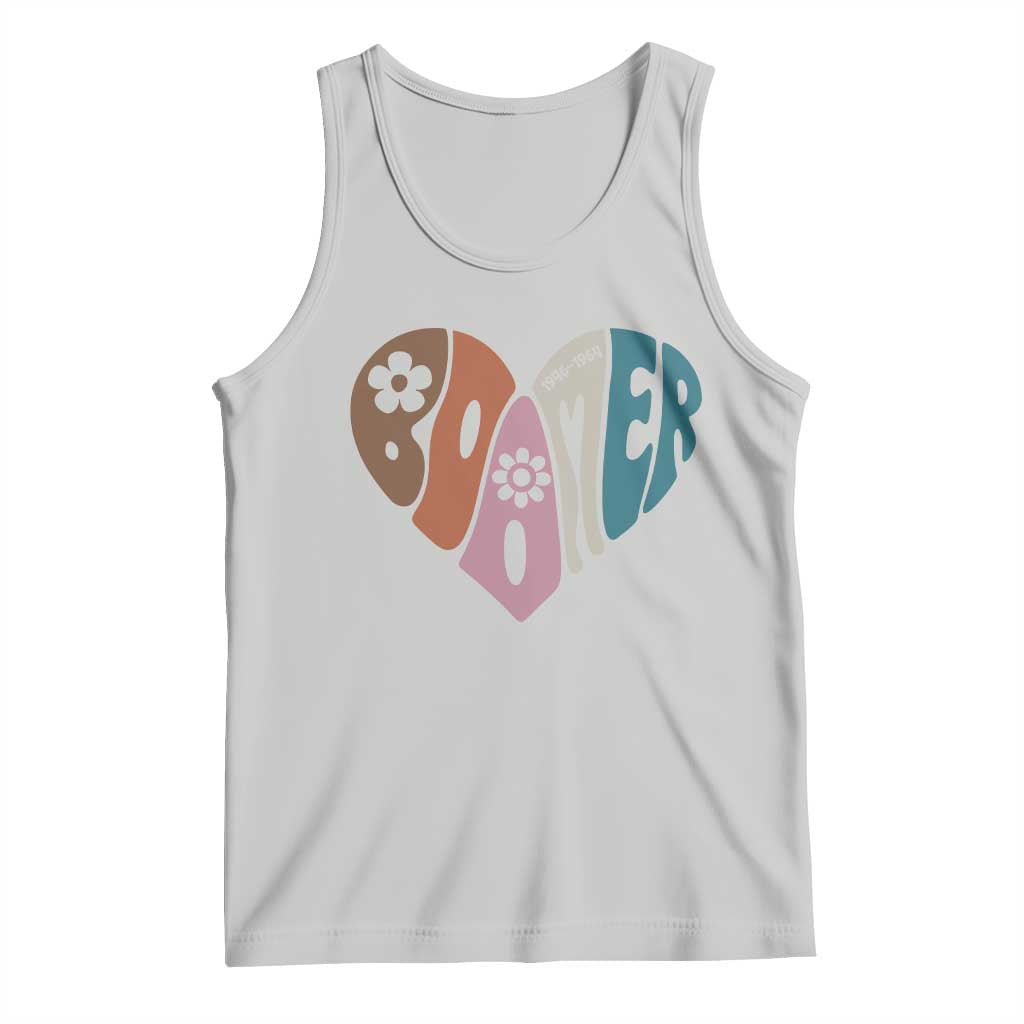 Boomers Generation Tank Top Vintage 40s 50s 60s Hippe Peace Love Hippy TS10 Ash Print Your Wear