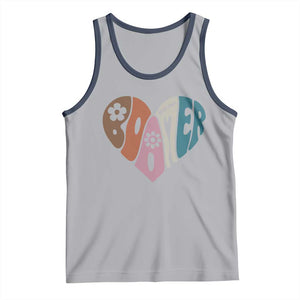 Boomers Generation Tank Top Vintage 40s 50s 60s Hippe Peace Love Hippy TS10 Athletic Heather Navy Print Your Wear