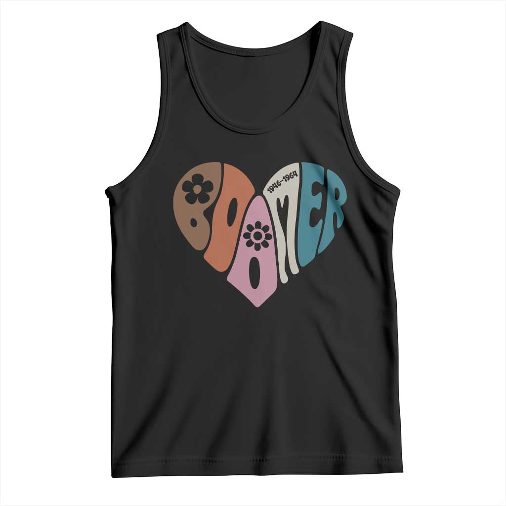 Boomers Generation Tank Top Vintage 40s 50s 60s Hippe Peace Love Hippy TS10 Black Print Your Wear