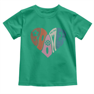 Boomers Generation Toddler T Shirt Vintage 40s 50s 60s Hippe Peace Love Hippy TS10 Irish Green Print Your Wear