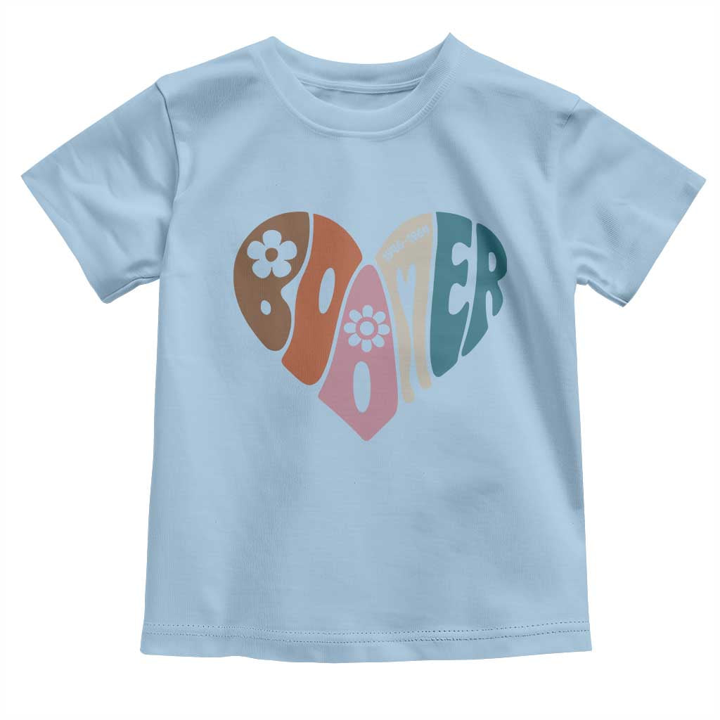Boomers Generation Toddler T Shirt Vintage 40s 50s 60s Hippe Peace Love Hippy TS10 Light Blue Print Your Wear