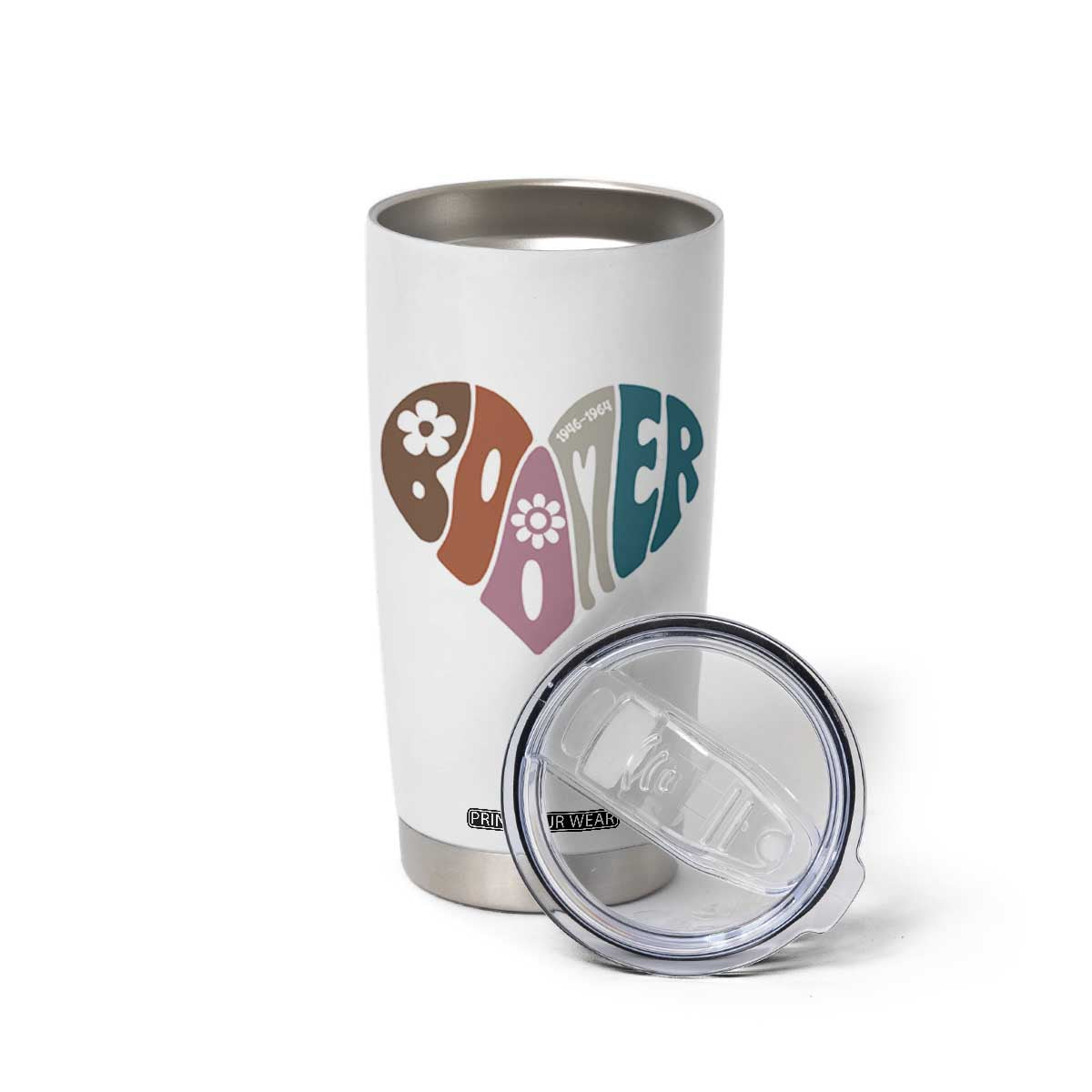 Boomers Generation Tumbler Cup Vintage 40s 50s 60s Hippe Peace Love Hippy TS10 Print Your Wear