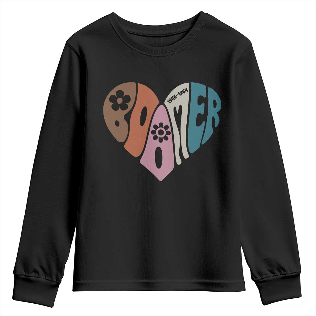 Boomers Generation Youth Sweatshirt Vintage 40s 50s 60s Hippe Peace Love Hippy TS10 Black Print Your Wear