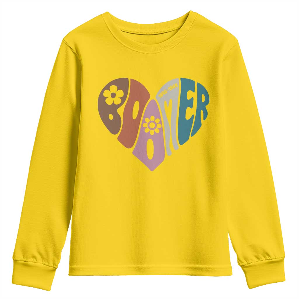Boomers Generation Youth Sweatshirt Vintage 40s 50s 60s Hippe Peace Love Hippy TS10 Daisy Print Your Wear