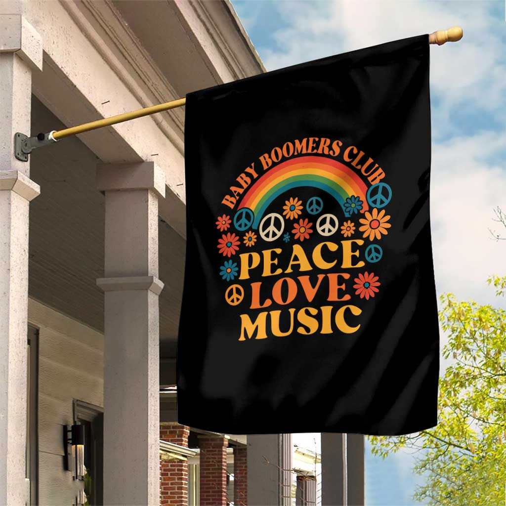Baby Boomers Generation Garden Flag Peace Love Music 60s Hippe TS10 Print Your Wear
