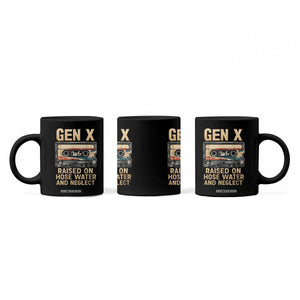 Gen X Coffee Mug Vintage Cassette Tape Raised On Hose Water And Neglect Nostalgia TS10 Print Your Wear