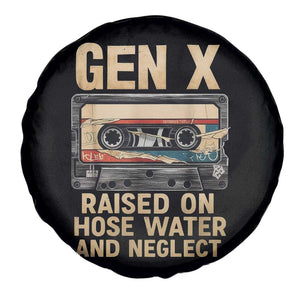 Gen X Spare Tire Cover Vintage Cassette Tape Raised On Hose Water And Neglect Nostalgia TS10 Print Your Wear