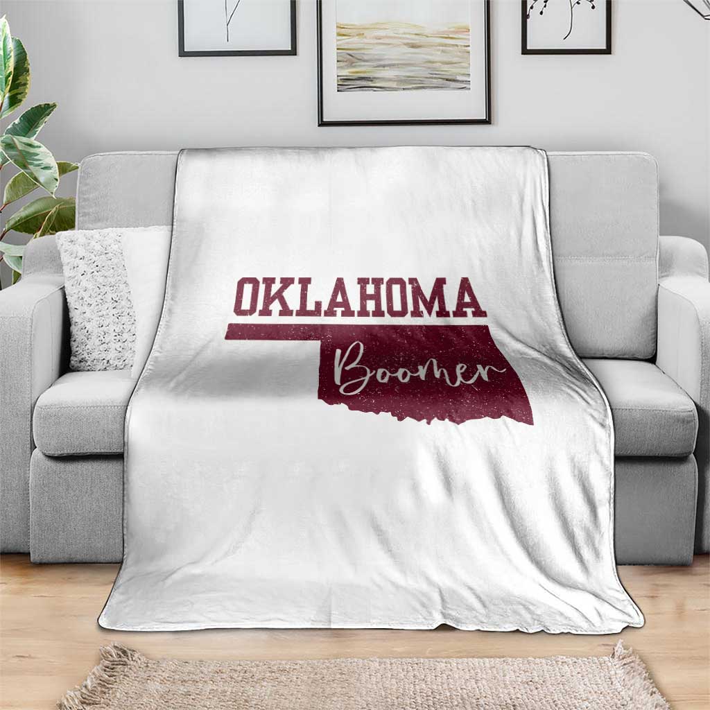 Oklahoma Boomer Throw Blanket TS10 Print Your Wear