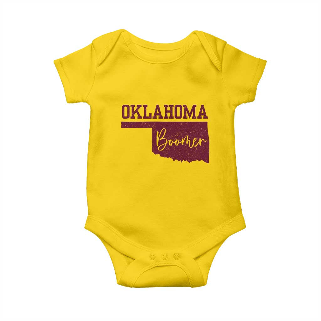 Oklahoma Boomer Baby Onesie TS10 Daisy Print Your Wear