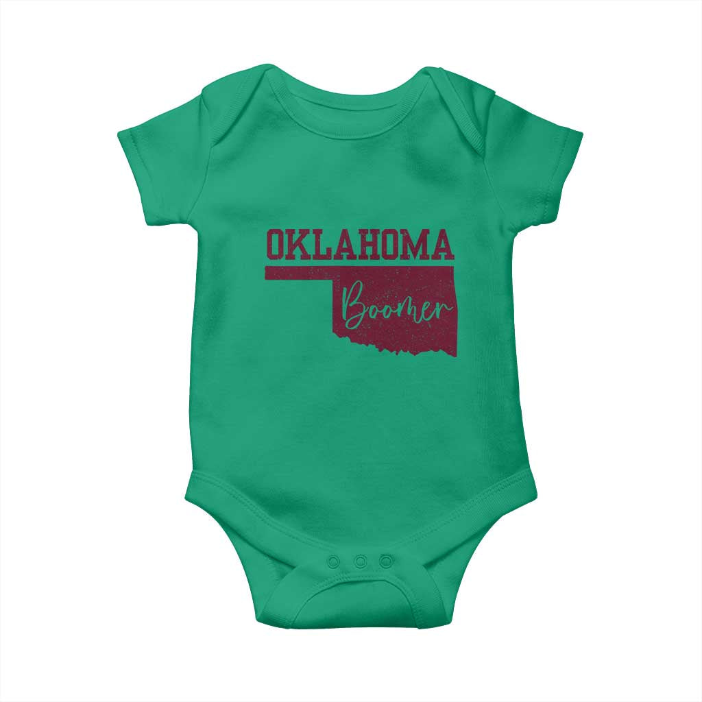 Oklahoma Boomer Baby Onesie TS10 Irish Green Print Your Wear