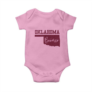Oklahoma Boomer Baby Onesie TS10 Light Pink Print Your Wear