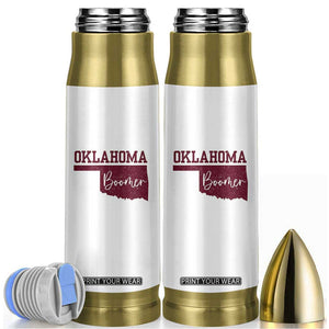 Oklahoma Boomer Bullet Tumbler TS10 White Print Your Wear
