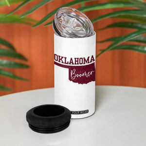 Oklahoma Boomer 4 in 1 Can Cooler Tumbler TS10 Print Your Wear