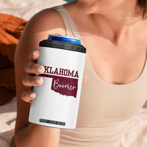 Oklahoma Boomer 4 in 1 Can Cooler Tumbler TS10 Print Your Wear
