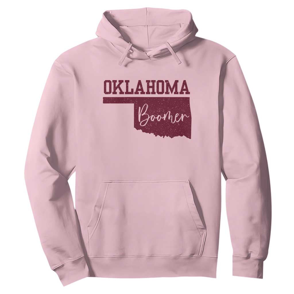 Oklahoma Boomer Hoodie TS10 Light Pink Print Your Wear
