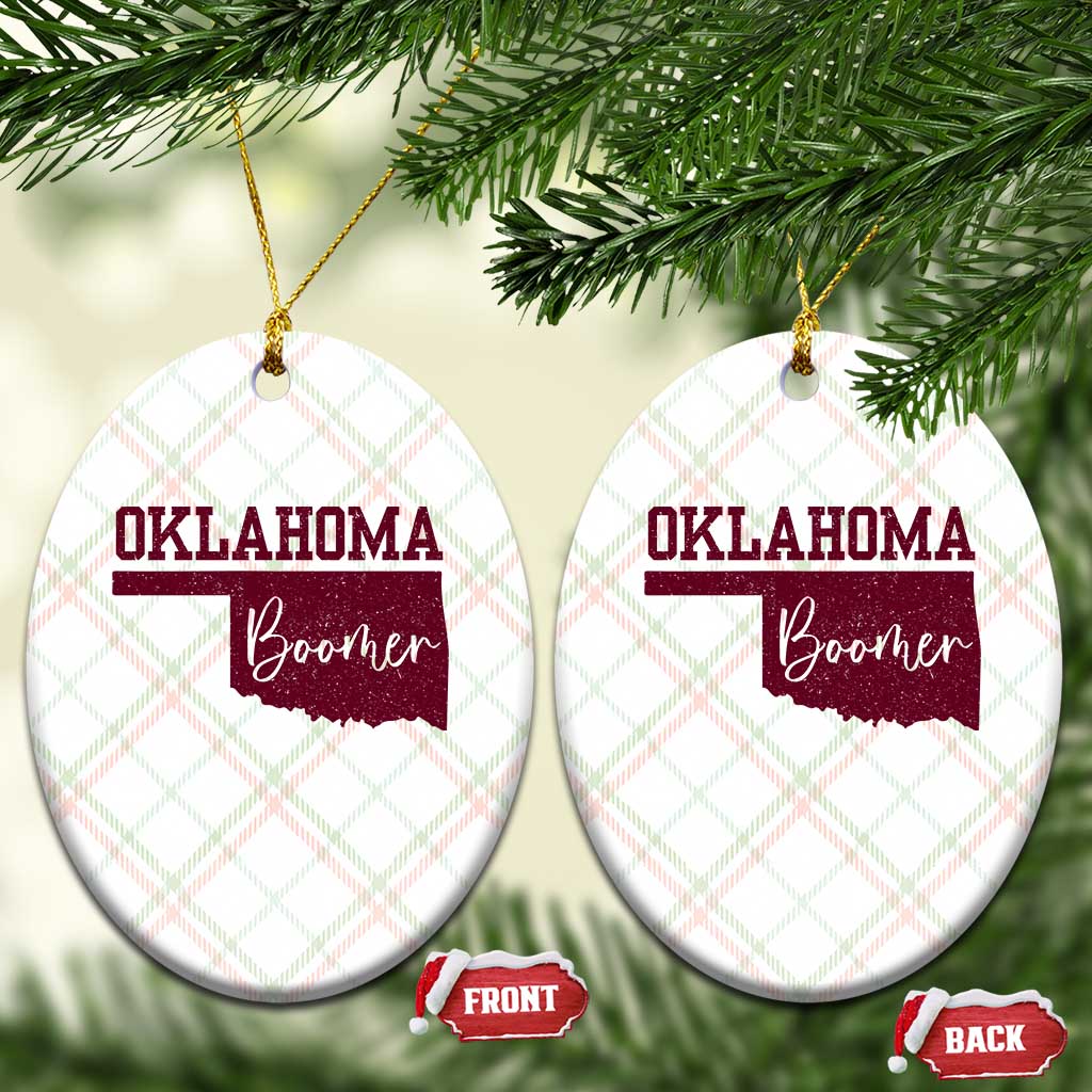 Oklahoma Boomer Ceramic Ornament TS10 Print Your Wear