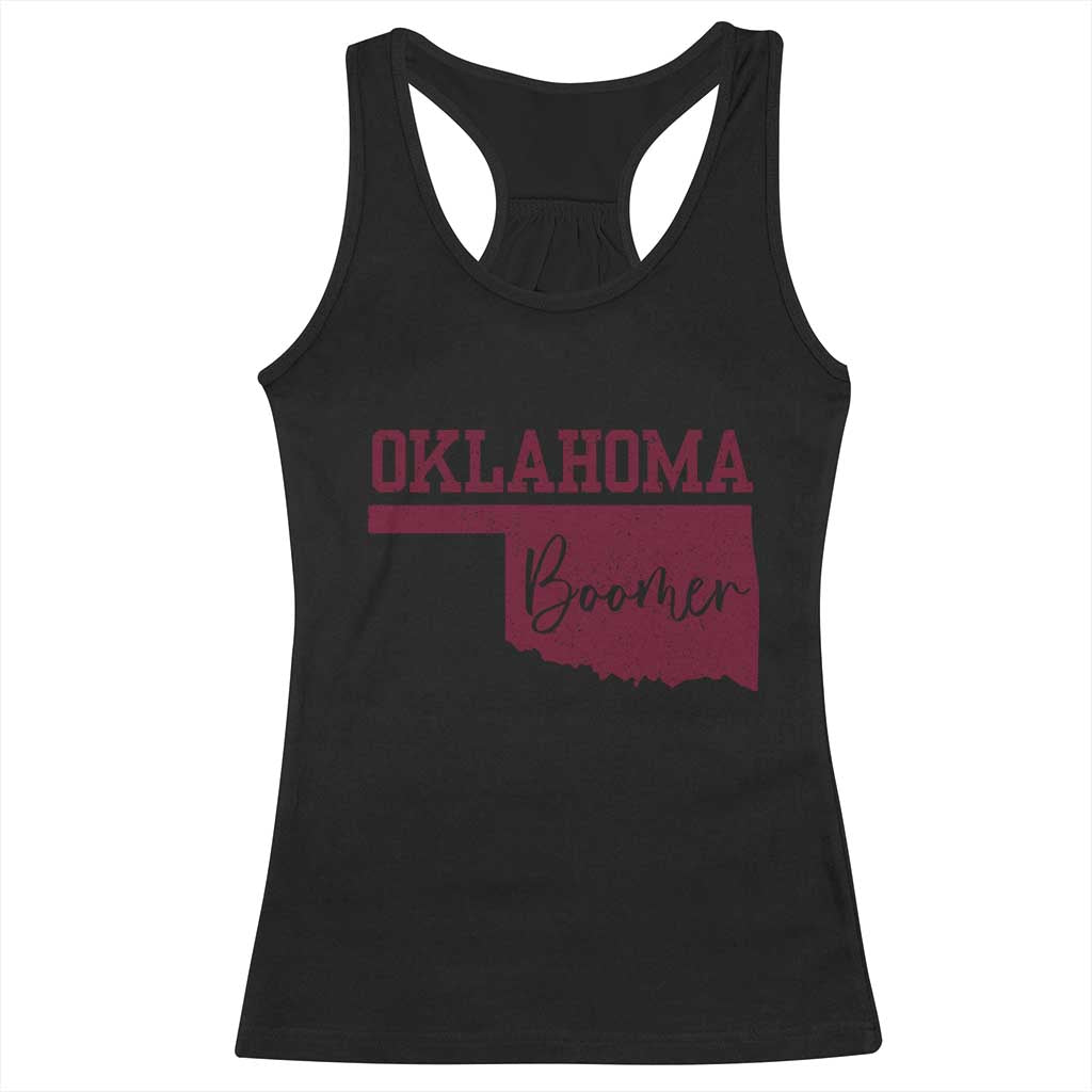 Oklahoma Boomer Racerback Tank Top TS10 Black Print Your Wear