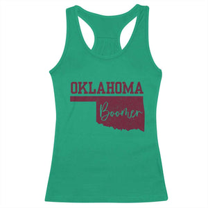 Oklahoma Boomer Racerback Tank Top TS10 Irish Green Print Your Wear